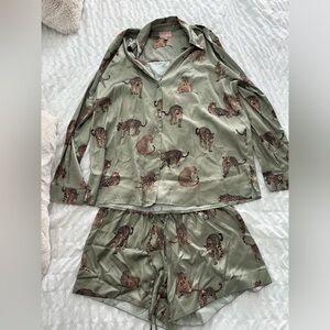 Show Me Your Mumu Tiger Silk Pajamas